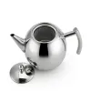Stainless steel olive lake hotel coffee pot, restaurant and hotel teapot with mesh, cooling water kettle, household tea kettle with flat bottom details Picture